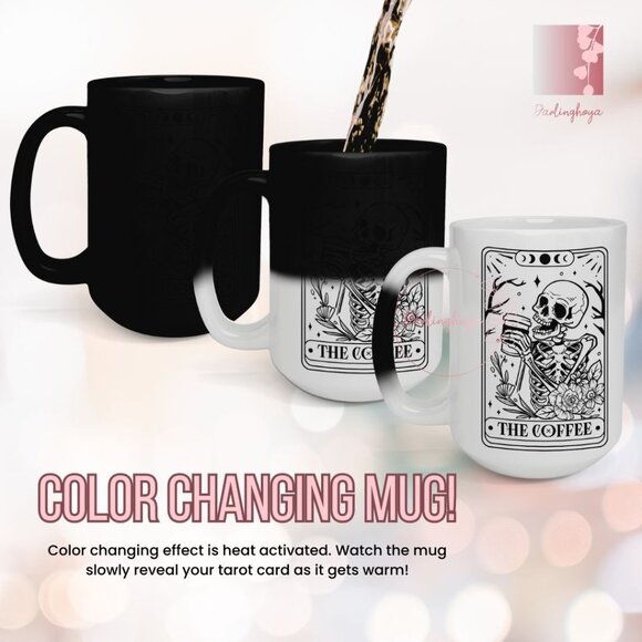 The Coffee Tarot Card Color Changing 15 oz Mug - Picture 2 of 2